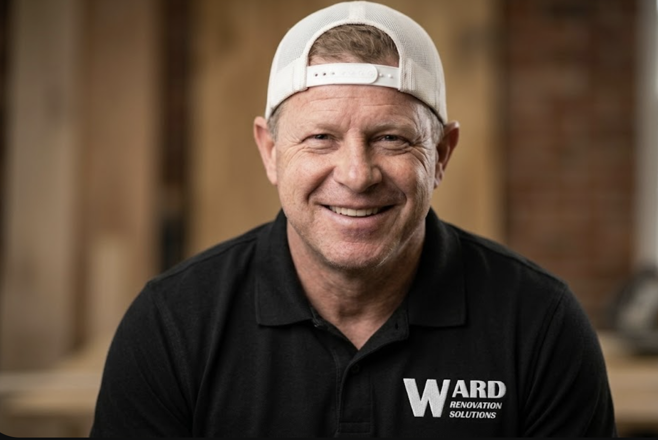 Ryan Ward, founder of Ward Renovation Solutions, in the workshop